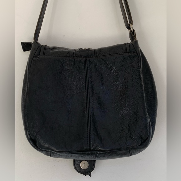 Tano Bag .Black leather crossbody purse with zipper. Used - Picture 11 of 14